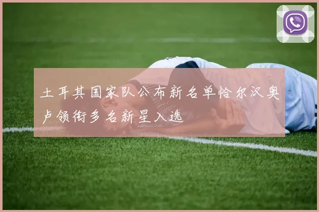 土耳其国家队公布新名单恰尔汉奥卢领衔多名新星入选